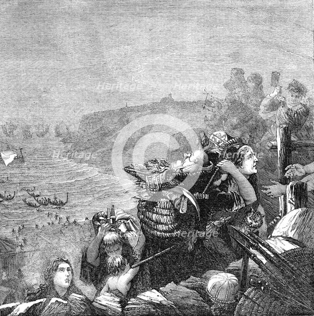 "The Descent of the Danes", by Mr. Bell Scott, 1861. Creator: Unknown.