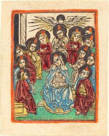 The Descent of the Holy Ghost, 1480/1490. Creator: Unknown