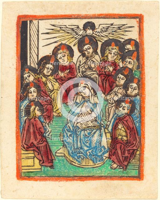 The Descent of the Holy Ghost, 1480/1490. Creator: Unknown.