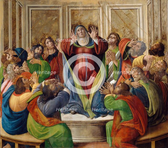 The Descent of the Holy Ghost, 1495-1505. Creators: Sandro Botticelli, Workshop of Sandro Botticelli.
