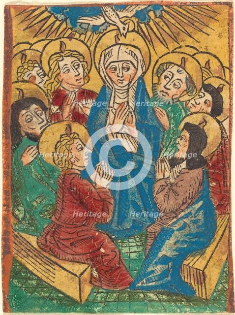 The Descent of the Holy Ghost, c. 1490. Creator: Unknown.