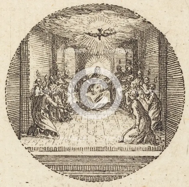 The Descent of the Holy Dove, c. 1631. Creator: Jacques Callot.