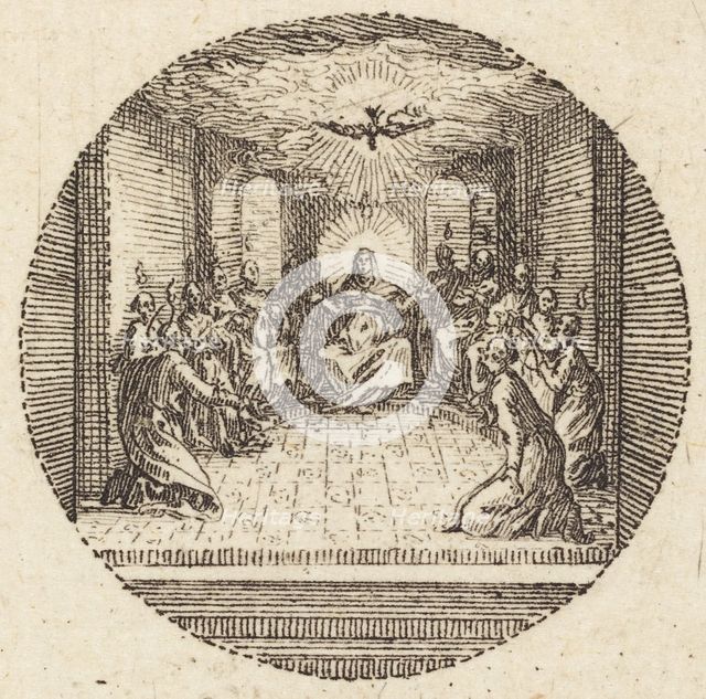 The Descent of the Holy Dove, c. 1631. Creator: Jacques Callot.