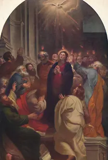 The Descent of the Holy Spirit 1619, (1914). Creator: Peter Paul Rubens