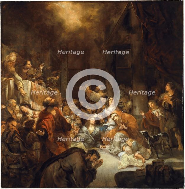 The Descent of the Holy Spirit, 1660s. Creator: Ovens, Jürgen (1623-1678).