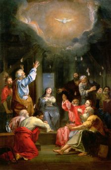 The descent of the Holy Spirit (Pentecost)