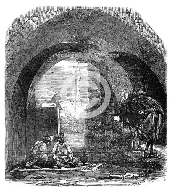 The Desert Route - Gateway in the Walls of Beyrout, 1857. Creator: Unknown.