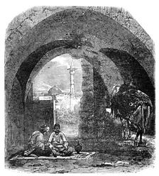 The Desert Route - Gateway in the Walls of Beyrout, 1857. Creator: Unknown