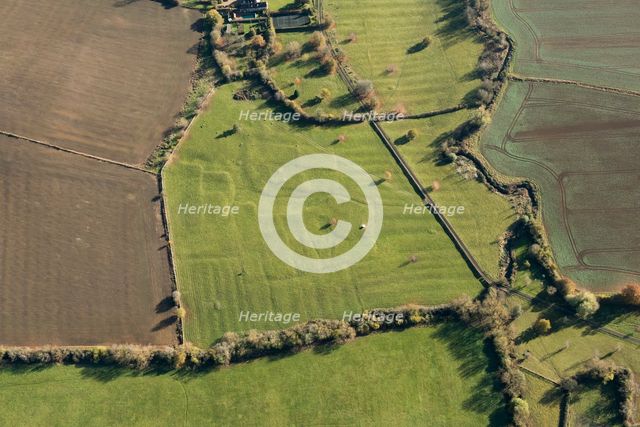 The deserted medieval village earthworks of Upper Ditchford, Aston Magna, Gloucestershire, 2016. Creator: Damian Grady.