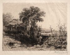 The Deserted Mill, 1883. Creator: Hendrik Dirk Kruseman van Elten (American, 1829-1904)