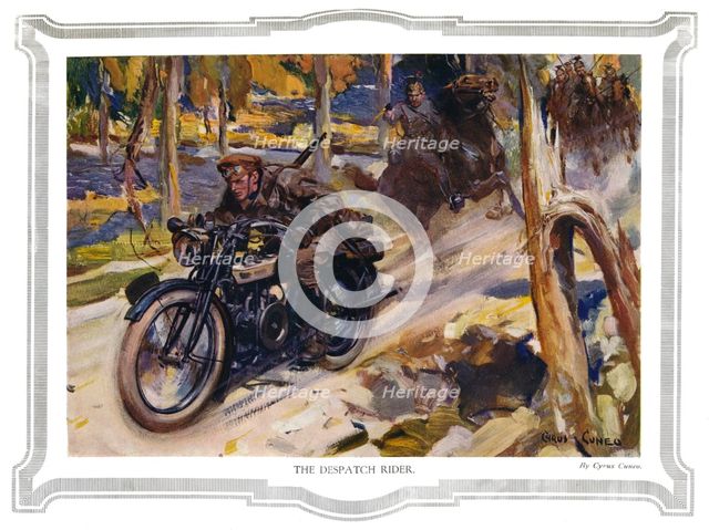 'The Despatch Rider', 1916. Artists: Unknown, Cyrus Cuneo.