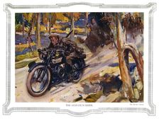 The Despatch Rider 1916. Artists: Unknown, Cyrus Cuneo