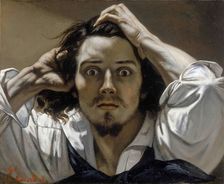 The Desperate Man (Self-Portrait). Artist: Courbet, Gustave (1819-1877)