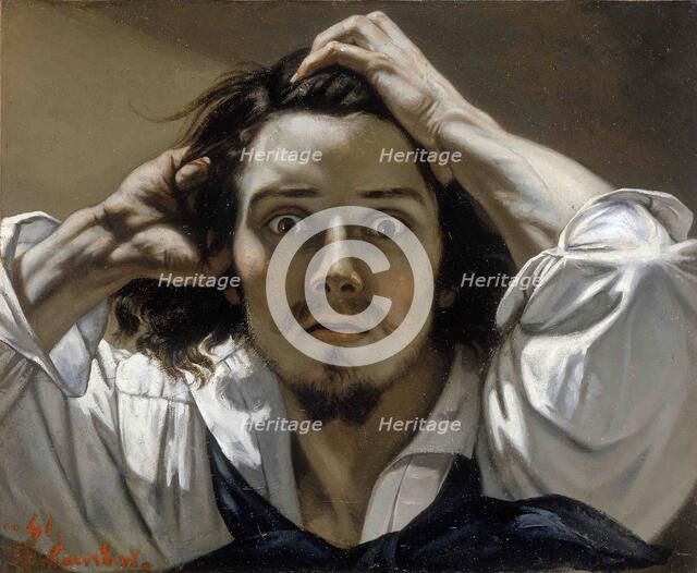 The Desperate Man (Self-Portrait). Artist: Courbet, Gustave (1819-1877)