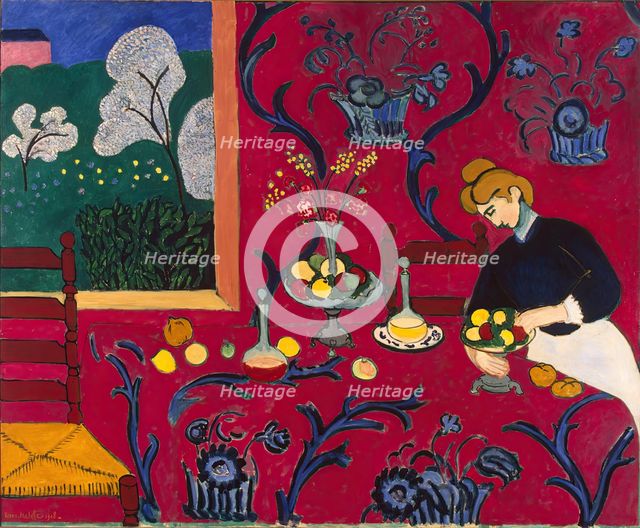 The Dessert: Harmony in Red (The Red Room), 1907. Creator: Henri Matisse.