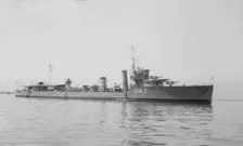 The destroyer HMS Windsor at anchor, 1929. Creator: Kirk & Sons of Cowes