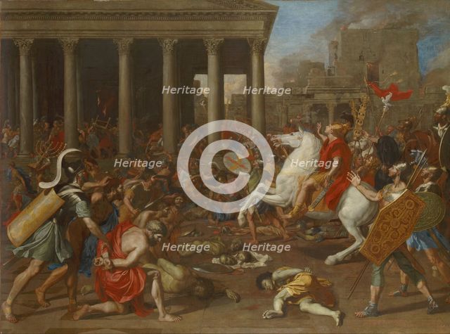 The Destruction of the Temple of Jerusalem by Emperor Titus, 1638. Artist: Poussin, Nicolas (1594-1665)