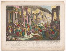 The destruction of the city of Jerusalem, 1755-1779. Creator: Unknown