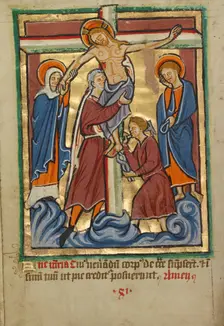 The Deposition, about 1190-1200; text added about 1480-1490. Creator: Unknown