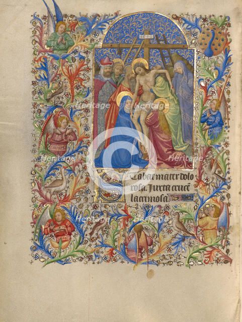 The Deposition; Book of Hours, about 1420. Creator: Spitz Master.