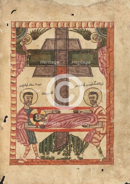 The Deposition; Gospel Book, 1583. Creator: Ghoukas.