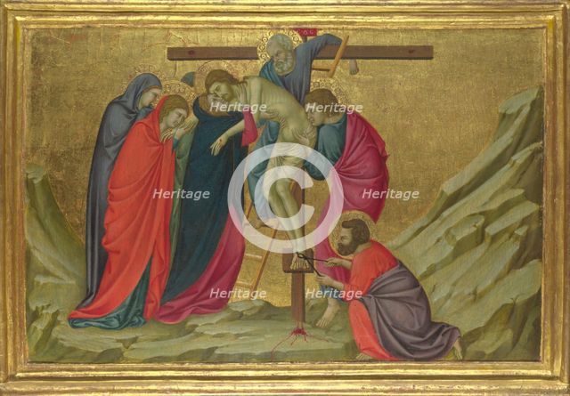 The Deposition (From the Basilica of Santa Croce, Florence), c. 1324-1325. Artist: Ugolino di Nerio (ca 1280-1349)
