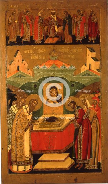 The Deposition of the Robe of the Mother of God, First Half of 17th century.