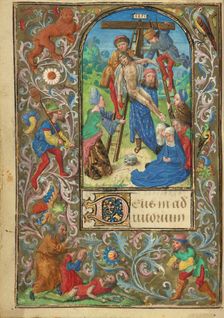 The Deposition; Prayer Book of Charles the Bold, about 1471. Creator: Master of Mary of Burgundy