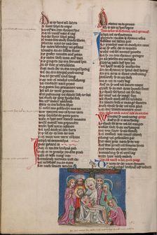 The Deposition; Weltchronik, about 1400-1410. Creator: Unknown