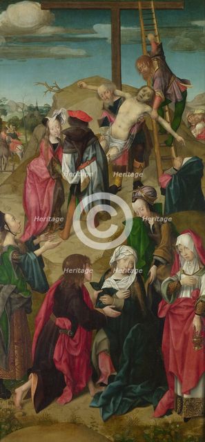 The Deposition (Triptych: Scenes from the Passion of Christ, right panel), c. 1510. Artist: Master of Delft (active Early 16th cen.)