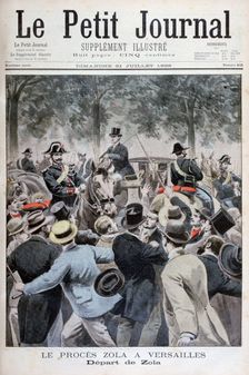 The depature of Émile Zola from Versailles, 1898. Artist: Henri Meyer