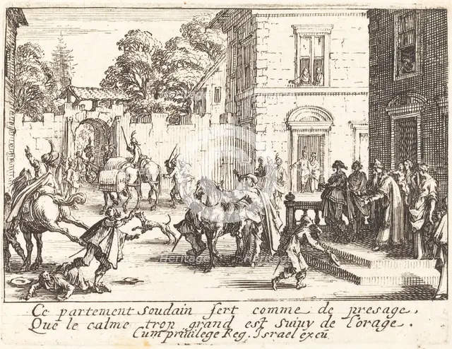 The Departure, 1635. Creator: Jacques Callot.