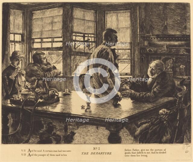 The Departure, 1882. Creator: James Tissot.