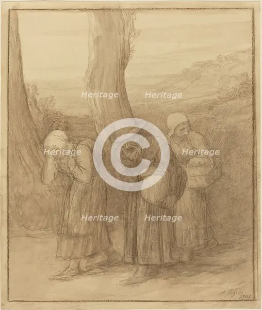 The Departure, 1905. Creator: Alphonse Legros.