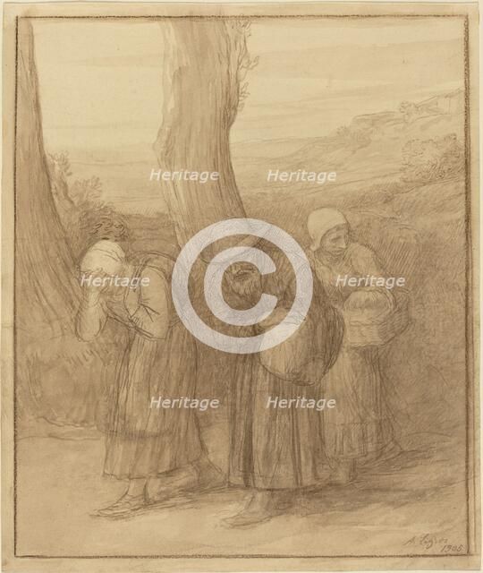 The Departure, 1905. Creator: Alphonse Legros.