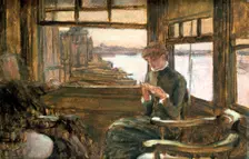 The Departure 19th/early 20th century. Artist: James Tissot