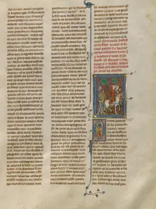 The Departure and Journey of Sadoch and Celynde, about 1320-1340. Creator: Unknown