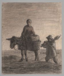 The Departure for Work, 1857. Creator: Jean Francois Millet