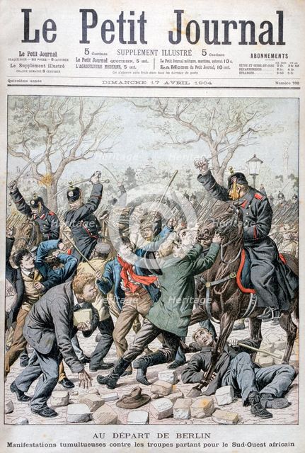 The departure from Berlin, 1904. Artist: Unknown