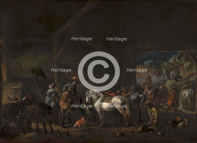 The Departure from the Stable. Creator: Philip Wouverman.