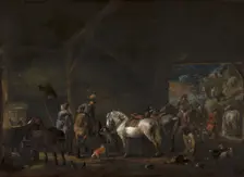 The Departure from the Stable. Creator: Philip Wouverman