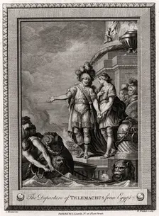 The Departure of Telemachus from Egypt 1775. Artist: W Walker