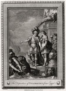 The Departure of Telemachus from Egypt 1775. Artist: W Walker