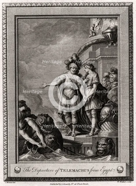 'The Departure of Telemachus from Egypt', 1775. Artist: W Walker