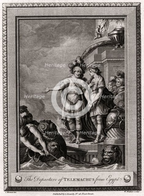 'The Departure of Telemachus from Egypt', 1775. Artist: W Walker