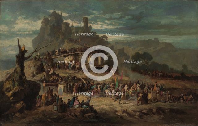 The Departure of the Crusaders, 1863. Creator: Victor Nehlig.