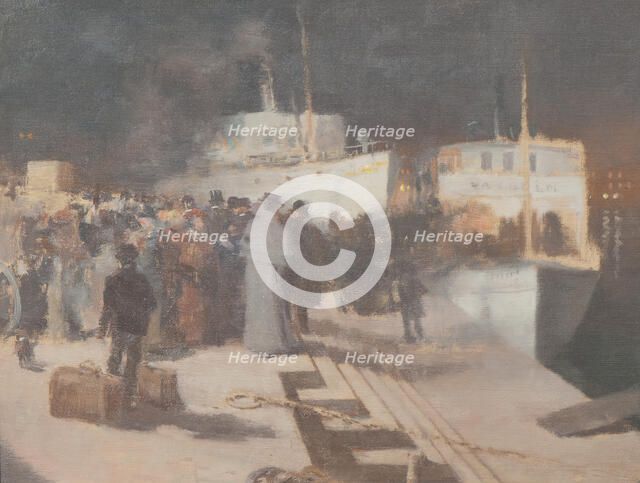 The Departure of the Ship, late 19th-early 20th century. Creator: William Blair Bruce.