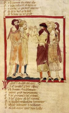 The departure of the Romans, 14th century. Creator: Unknown