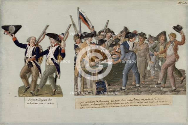 The departure of the volunteers for the revolutionary armies, c. 1793. Creator: Lesueur, Jean-Baptiste (1749-1826).
