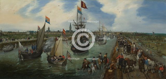The Departure of a Dignitary from Middelburg, 1615. Creator: Adriaen van de Venne.